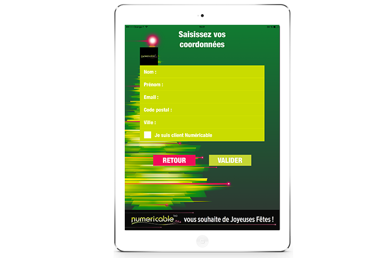 contact de l'application