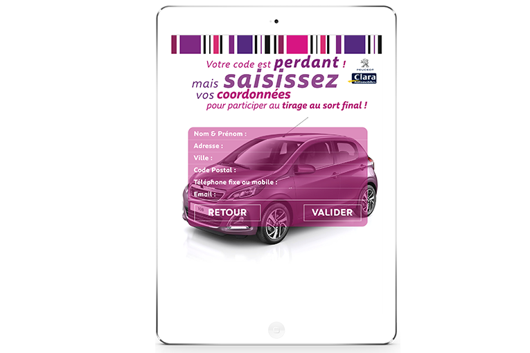 contact de l'application